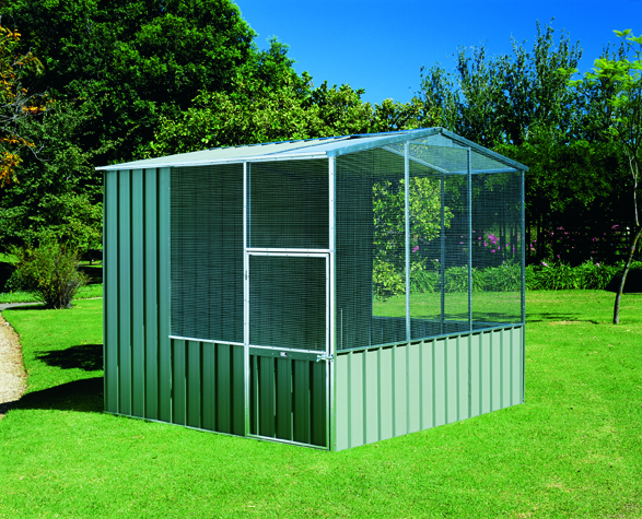 Image of a custom garden shed at a backyard 