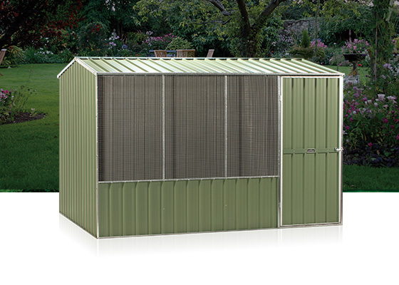 Image of a green shed