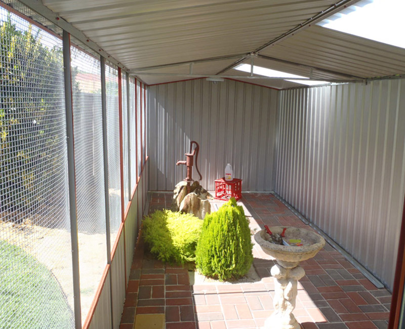 Image of a garden with a Shed skylights