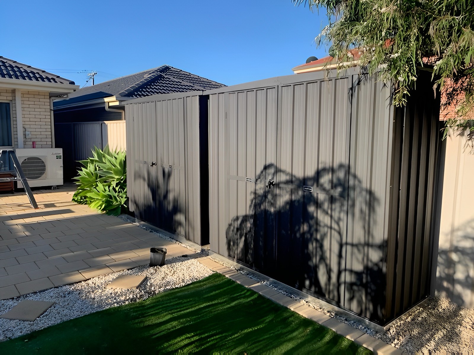 Image of a black garden shed kits in Australia